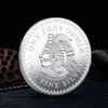 Mexican Maya Aztec Calendar Art Prophecy Culture Silver Plated Replica Commemorative Coin Collectibles