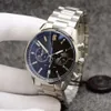 Klasyczne zegarki kwarcowe Oglądaj męskie 44 mm zegary rekreacyjne Wodoodporne zegarki projektantów