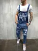 Heren jeans 2023 zomer gescheurde jumpsuit mode slanke denim overalls mannelijke Suspender broek S-3XL wereldwijde drop