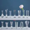 Vasos transparentes acrílico nórdico decoração de decoração home jardim livil desk para planta plástica de florpot 230428