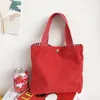 Torby do przechowywania torebki solidne cukierki kolor płócienne torba na lunch Food Fashion Portable Lunchbox z miedzianą klamrą