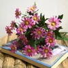 Decoratieve bloemen Mixed Color 6 Takken Daisy Artificial Plants Home Mother's Teacher's Day Thanksgiving Gift