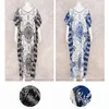 Vestidos casuais 2023 Indie Folk Kaftan Long Batwing Sleeve Plus Tamanho Maxi Dress Women Women Summer Praia Uso Bathing A1054