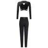 Vêtements de scène Sexy col en v profond haut Latin pantalon de danse serré pour les femmes Costume salle de bal compétition vêtements vêtements de danse SL7589