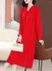 Casual jurken high-end jurk 2023 Moeder van middelbare leeftijd Moeder lente Chinees gemodificeerde retro leeftijd reductie buitenlandse stijl grote maat buitenlandse stijl