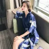 Vêtements ethniques Kimono japonais Cardigan Obi Yukata Haori Costume Geisha Robes Sexy Robe Pyjama Femme FF2190