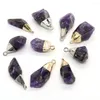 Pendant Necklaces Natural Stone Irregular Amethyst 10-28mm Fine Elegant For Making Jewelry DIY Necklace Earrings Bracelet Accessories