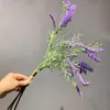 装飾的な花ロマンチックなラベンダー人工プラスチックバンドル偽の植物