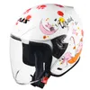 Мотоциклетные шлемы мужчины женщины 3/4 наполовину лицо мотокросс мотокбик шлем винтажный скутер Jet Retro Cool Personality Capacete de Moto