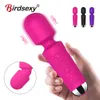 Adult products Wireless Dildos Av Vibrator Magic Wand for Women Clitoris Stimulator Usb Rechargeable Massager Goods Sex Toys for Adults 18 230316