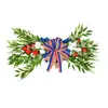 Decorative Flowers Independence Day Wreath Creative Tulips Flower Swags Decorating Floral Swag Front Door For Stairs Dining Room Wall Office