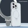 Support de boîtier magnétique pour iPhone 14 13 Pro couverture MagSafing charge sans fil antichoc en métal téléphone portable Funda Coque