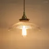Lampade a sospensione Edison Loft Style Industrial Vintage Lampade a LED Lampada a sospensione singola in vetro rame antico Illuminazione per interni