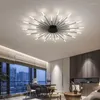 天井のライトゴールデンファイアウォークは、勉強のためのシャンデリアを導いたリビングルームダイニングキッチンホームデコア照明ランプ