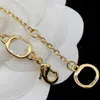 Złoty łańcuch Naszyjnik Listy dla Man Woman Lover Projektantka mody Designer Chokers Chokins Zaopatrzenie w biżuterię