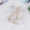 Emballage cadeau 100 pièces sacs de fête pochette en organza avec cordon de serrage bijoux de mariage pochettes à bijoux friandises