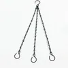 100Pcs 40CM Iron Hanging Chain Bird Feeders Planters Lanterns Wind Chimes Flower Pot Basket Outdoor Decorative Ornaments