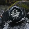 Bilek saatleri Synoke Mens Watses Water Proof Çok Fonksiyonlu Çift Hareketli Spor Saati Led Alarm Erkekler Dijital Relogio Maskulinowristwatches