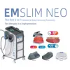Emslim Neo Muscle Builder Slimming Machine 4 HANDLAR EMS EMS RF Viktminskning Kroppsformning Skin åtdragning 5000W Hight Power Slim Device 12 Tesla