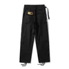 High Street Retro Printed Cargo Pants Mens Hip Hop Casual Multi-pockets Straight Oversized Loose Overalls Trousers Couple Jogger 220516