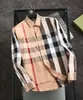 designer Mens Dress Shirt casual Slim Silk T-shirt Long sleeve Casual business clothing plaid men asian szie- hsc-3