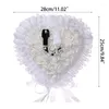 Jewelry Pouches F19D European-style White Ring Pillow Wedding Bride And Groom Support