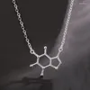 Цепочки, модное модное ожерелье с подвеской в виде гена дофамина, женское ожерелье с шариком на ключицу, подарок 2023