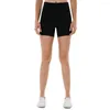 Aktiv shorts yoga med fickor hög midja nylon solida stretch tights fitness jogger plus storlek xxl sport för kvinnor gym