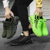 Mode mannen sneakers ademende vrouwelijke casual schoenen mannen vrouwen mesh schoenen fluorescerende groene hardloopschoenen vrouw