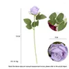 Fleurs décoratives belle Rose flanelle Bouquet artificiel de haute qualité faux pour la maison mariage bricolage décoration intérieure