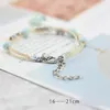 Strand Dried Flower Bracelet With Eternal Life Spend Time Gem Female Is Hand-made By Peach Blossom #N001
