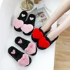 Slippers 2023 Winter Women Plus Velvet Platform Warm Non-slip Home Female Autumn Kawaii Cartoon Flip Flops Love Cotton Shoes