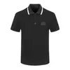 Projektant Ouzhan Bia Casual Polo Shirt Klasyczny stały kolor TB Alphabet Haft Summer B T-shirt krótkie rękawy M-3XL-TBD