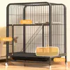 Porte-chats Cages anti-rayures Salle de location Litière pour chats Clôture simple pour animaux de compagnie Chiens Villa Chaton Maison Four Seasons Universal Puppy Nest H