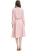 Robes de travail Rouge RoosaRosee De Luxe Dimaonds Classique Col En V À Manches Longues Manteau Court Mini Jupe Rose 2023 Femmes Automne Hiver Twinset Costumes