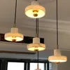 Hängslampor postmoderna kontrakterade ljus lyx marmor nordisk vindkrona