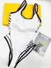 Baddräkt för damer sommarmode Beach Bikinis Set Sexigt mode flickor Baddräkt Bokstavsmönster Dam Bodysuit Badkläder