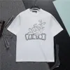 T-shirt da uomo Abiti firmati T-shirt Stampa Lettera T-shirt Graffiti Camicia a maniche a spalla adatta per pantaloni da spiaggia traspiranti M-3XL