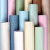 Tapetka salon samoprzylepna tapeta solidny kolor pvc wodoodporne naklejki ścienne meble szafka folia kontaktowy papier ścienny