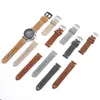 Watch Bands Sofe Suede Leather Strap 18mm 20mm 22mm 24mm Vintage Handmade Watchband Grey Brown Quick Release Replacement