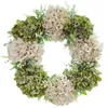 Guirnaldas de flores decorativas 1 piezas Guirnalda de pared de ratán Guirnalda Adornos Dormitorio Hortensia artificial Aldaba de puerta Colgante Colgante Casa Weddin