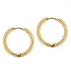 Stud Earrings 3paris/lot Steel Color Golden Hypoallergenic Stainless Hoop 16MM