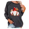 Frauen Hoodies Weihnachten Pullover Langarm Top Herbst Winter Mode Weihnachtsmann Geschenk Druck Lässige Frau Hoodie