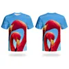 Men's T Shirts Flamingo WHOSONG 3D T-shirt Lovebirds Kids Girls Women Men Unisex Tshirts Short Sleeve Beautiful Birds Art Painting