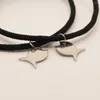 Bracelets porte-bonheur Couple acier inoxydable poisson pendentif corde bracelet aimant attirer cadeau pour petit ami petite amie hommes femmes bijoux