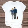 Dames t shirts t-shirts esthetische t-shirt top vrouwelijke tee t-shirt aquarel stijl vrouwen familie hou van moeder moeder mama mode grafische kleding