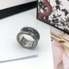 Top S925 Vergulde Zilveren Ring Voor Man Vrouw Snake Gestreepte Ring Wild Ring Paar Hip Hop Ringen