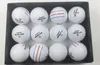 12 pc's golfballen 3 kleurenlijnen Aim Super Long Distance 3PieCelayer Ball voor professioneel competitie Game Brand 230428