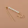 Brosches Pins europeiska och amerikanska stil smycken Big Pearl One Word Broschy Exquisite Silk Scarf Buckle Clothing Corsage