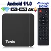 Tanix W2 Android 11 TV Box Amlogic S905W2 Quad Core 4GB 64GB 32GB 16GB 2,4G 5G Dual WiFi Bluetooth 4.0 AV1